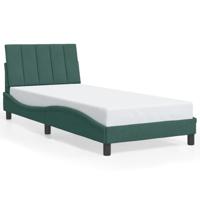Bedframe zonder matras 80x200 cm fluweel donkergroen - thumbnail
