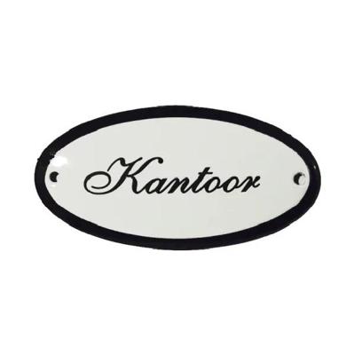 Emaille deurbordje Kantoor ovaal