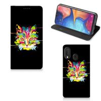 Samsung Galaxy A20e Magnet Case Cat Color - thumbnail