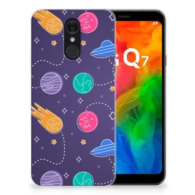 LG Q7 | Sillicone Back Cover | Space