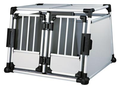 TRIXIE TRANSPORTBOX DUBBEL ALUMINIUM 93X64X88 CM