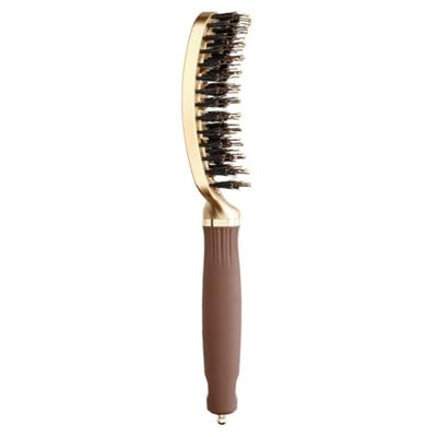 Olivia Garden Flex Boar Bristles Gold&Brown Brush Olivia Garden Flex Boar Bristles Gold&Brown Brush