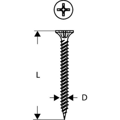 Bosch Accessoires Fermacellschroef 3,9 x 30 voor MA 55 - 2608000553