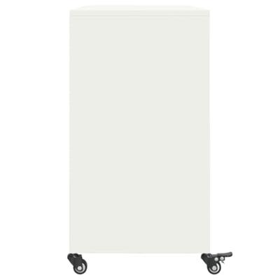 Dressoir 100,5x39x72 cm staal wit