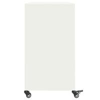 Dressoir 100,5x39x72 cm staal wit - thumbnail