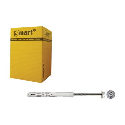 pgb-Europe SMART | Raamplug +zeskantschroef Ø 10x180 NZN | 25 st SM0RPFN011001803