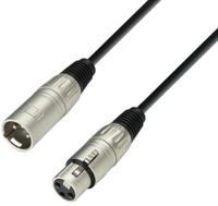 Adam Hall K3MMF1000 XLR Verbindingskabel [1x XLR-bus - 1x XLR-stekker] 10.00 m Zwart - thumbnail