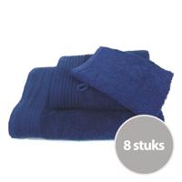 Budgetpakket badtextiel 450 gram Donker blauw - 8 stuks - thumbnail
