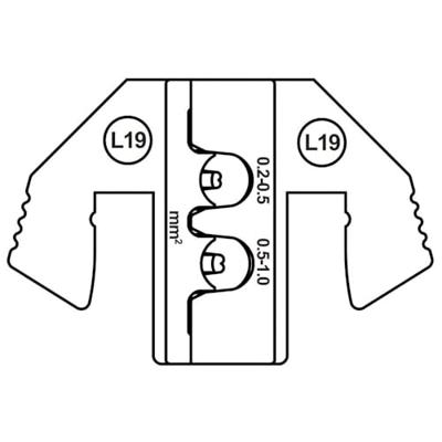 TOOLCRAFT TO-9625866 Krimpinzetstuk MCP 6.3/4.8K & SPT contact (SWS) 0.2 tot 1 mm² Geschikt voor merk TOOLCRAFT