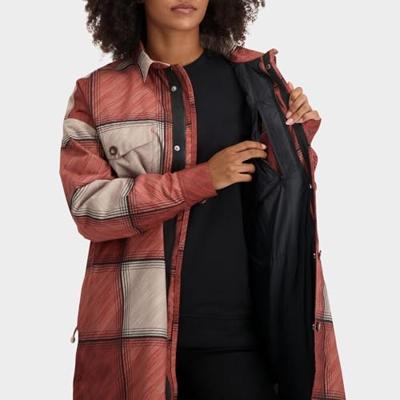 AGU Oversized Rain Shirt Winter Regenjas Urban Outdoor Dames - Cinnabar - L - Waterdicht AGU Oversized Rain Shirt Winter Regenjas Urban Outdoor Dames - Cinnabar - L - Waterdicht