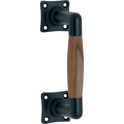 Deurgreep Ton vierkant rozet MMZ/teak