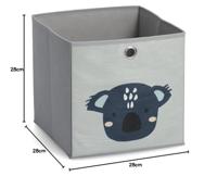 Opbergdoos Koala - Grijs - 28 cm - thumbnail
