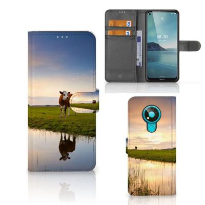 Nokia 3.4 | Telefoonhoesje | Met pasjeshouder | Koe Nokia 3.4 | Telefoonhoesje | Met pasjeshouder | Koe