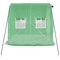 VidaXL Tuinkas met stalen frame 4 m² 2x2x2 m - thumbnail