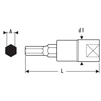 Expert by Facom Impact Schroevendraaierdop | 3/8" | 12 mm - E030908 Expert by Facom Impact Schroevendraaierdop | 3/8" | 12 mm - E030908