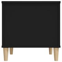 Salontafel 60x44,5x45 cm bewerkt hout zwart - thumbnail