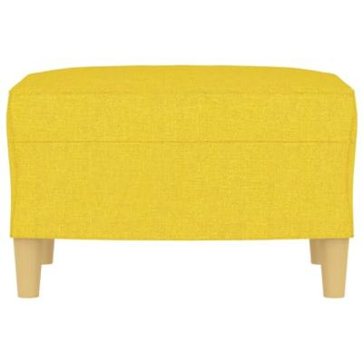 Voetenbank 60x50x41 cm stof geel