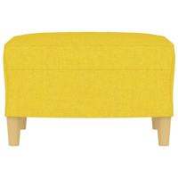Voetenbank 60x50x41 cm stof geel - thumbnail