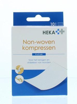 Heka Kompres non-woven 5 x 5cm steriel 10 Stuks Heka Kompres non-woven 5 x 5cm steriel 10 Stuks