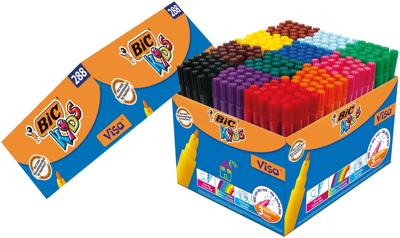 Kleurstift bickids visa schoolbox f assorti | 120 stuks