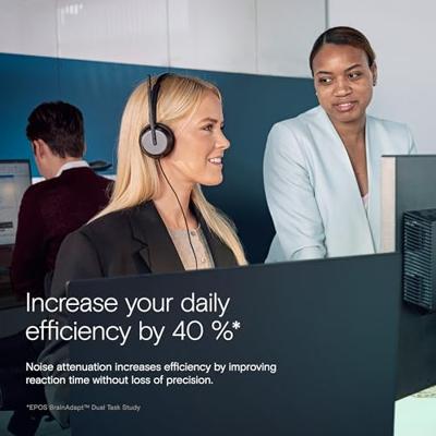 EPOS IMPACT 860T ANC On Ear headset Kabel Stereo Zwart Headset Telefoon