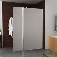 BWS Zijwand Met Scharnierprofiel Rechts En Geheel Mat Glas 35x200 cm 10mm NANO Coating - thumbnail