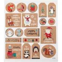 Creativ Company Stickers, kerst, vel 15x16,5 cm, 1 vel - thumbnail