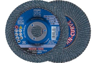 PFERD TOOLS 67689052 Z Sgp Curve Steelox Lamellenschijf Diameter 125 mm Boordiameter 22.23 mm 10 stuk(s)
