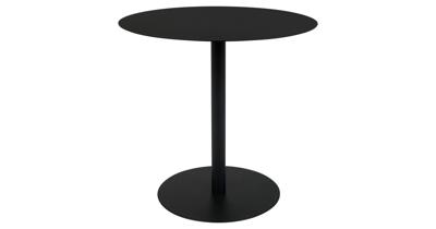 Zuiver Ronde Bijzettafel 'Snow' Staal, 35cm, kleur Zwart