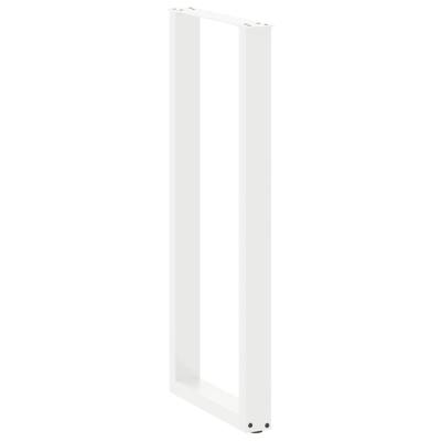 Bartafelpoten 2 st U-vormig 50x(110-111) cm staal wit