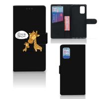 Samsung Galaxy A02s | M02s Leuk Hoesje Giraffe - thumbnail