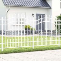 Tuinhek Wit 165 cm Poedergecoat staal - thumbnail