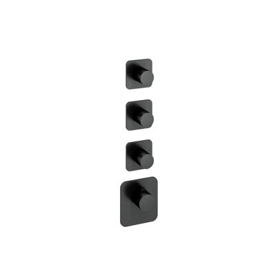 Hotbath Thermostaat Gal High Flow met 3 Stopkranen Geborsteld Gunmetal PVD