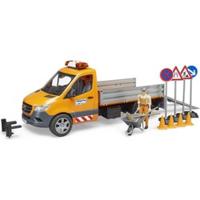 Bruder mercedes-benz wegenbouw + figuur - thumbnail
