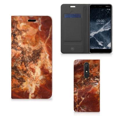 Nokia 5.1 (2018) | Standcase | Marmer Bruin Nokia 5.1 (2018) | Standcase | Marmer Bruin