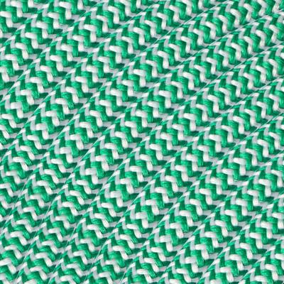 ROL 30 Meter strijkijzersnoer GROEN - WIT 3X0.75mm