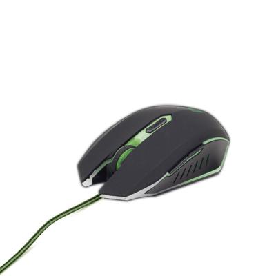 Gaming muis USB, zwart/groen Gaming muis USB, zwart/groen