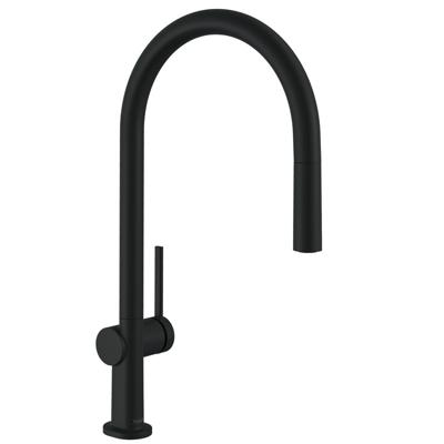 Hansgrohe Talis M54 Keukenmengkraan - uittrekbare handdouche 1- straalsoort - zwart mat 72802670