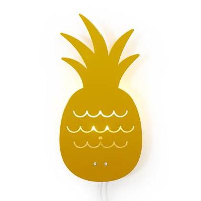 Roommate wandlamp Pineapple junior 33 x 17 cm staal 7W geel Roommate wandlamp Pineapple junior 33 x 17 cm staal 7W geel
