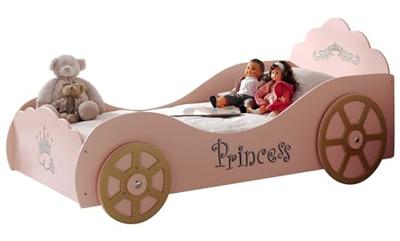 Vipack autobed Princess Pinky - roze - 90,4x106,8x210 cm