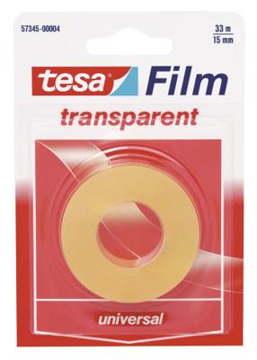 Plakband tesafilm 33mx15mm transparant blister