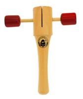 Rattlesnake t shaker junior 14 x 10 x 3,5 cm hout donkerrood - thumbnail