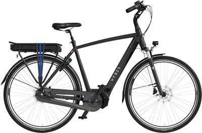 Vyber Ride E1 378Wh 28 Inch 57 cm Heren 7V Hydraulische schijfrem Zwart/Blauw