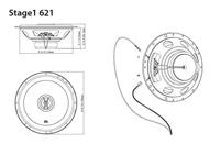 JBL Stage1 621 2-weg inbouwluidsprekerset 175 W Inhoud: 1 set(s) - thumbnail