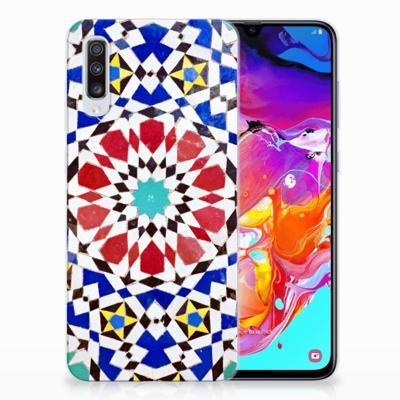 Samsung Galaxy A70 | TPU | Siliconen hoesje | Mozaïek Samsung Galaxy A70 | TPU | Siliconen hoesje | Mozaïek