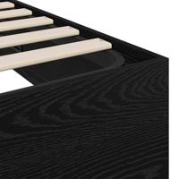 Ottoman Bedframe Zwart Eiken 193 x 120 x 25 cm Spaanplaat - thumbnail