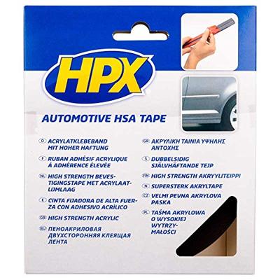 HPX Dubbelzijdige HSA bevestigingstape | Antraciet | 19mm x 10m - HSA005 | 10 stuks HSA005