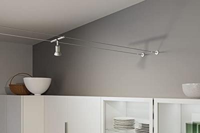 Paulmann Wire Corduo Wall Mount Set 94600 12V-kabelsysteemcomponenten Wandhouder Chroom (mat) Paulmann Wire Corduo Wall Mount Set 94600 12V-kabelsysteemcomponenten Wandhouder Chroom (mat)