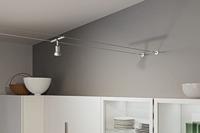 Paulmann Wire Corduo Wall Mount Set 94600 12V-kabelsysteemcomponenten Wandhouder Chroom (mat) - thumbnail