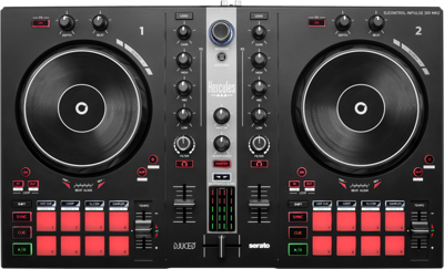 HERCULES DJCONTROL INPULSE 300 MK2 - USB DJ-controller - 2 kanalen met 16 pads en geïntegreerde geluidskaart